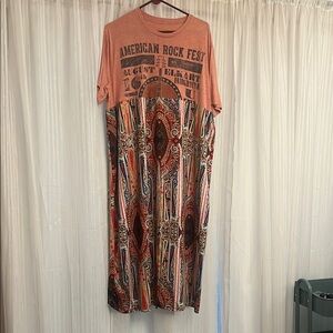 Bohemian Graphic Maxi Dress